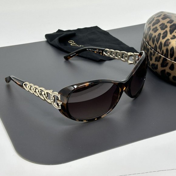 GUESS GU 7298 TO-34 LADIES Oversized SUNGLASSES 62 [] 18 115 Tortoise Tortoise